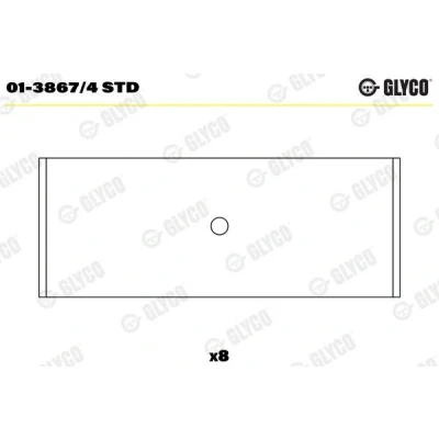 Bild av Vevstakslager GLYCO 01 3867/4 STD