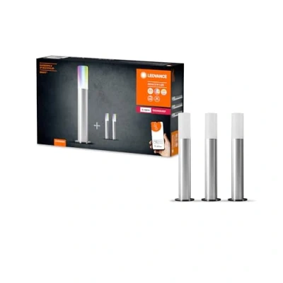 Bild av Ledvance Smart LED trädgård, förlängningskit med 3 poler, dimbar ljusslinga trådlös styrning, Zigbee teknik, RGB färgkontroll, färgtemperatur 20006500 K, W för 420 lm