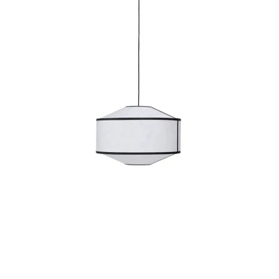 Bild av New Works hänglampa Kite, Ø 65 cm, vit/svart, 3 lampor.