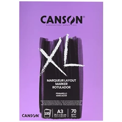 Bild av CANSON 297237 XL® märkpenna, markörblock, DIN A3, 100 ark, 70 g/m²