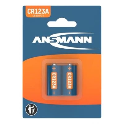 Bild av Ansmann 1510 0023 Batteria al litio, di colore Nero (etichetta in lingua italiana non garantita) CR123A 2 Stüclk