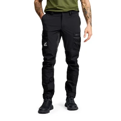 Bild av RevolutionRace Rambler Lightweight Pro Pants Herr, Lättvikts Vandringsbyxor för alla Utomhusaktiviteter, Black, L