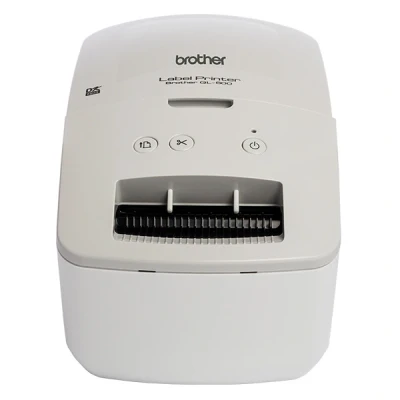 Bild av Brother QL 600G grå etikettskrivare (USB gränssnitt, streckkodutskrift, automatisk skärenhet), 130