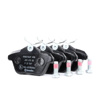 Bild av BREMBO P 23 067 Jeu de plaquettes frein contact signal d&#039;usure exclu avec vis d&#039;étrier sans accessoires ALFA ROMEO: 156 Berline