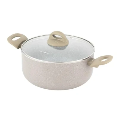 Bild av FLORINA Aluminiumgryta ISLA 4,1L I 24 cm Kastrull aluminium med non stick beläggning Snabb och jämn uppvärmning Soft touch Handtag Estetisk Design