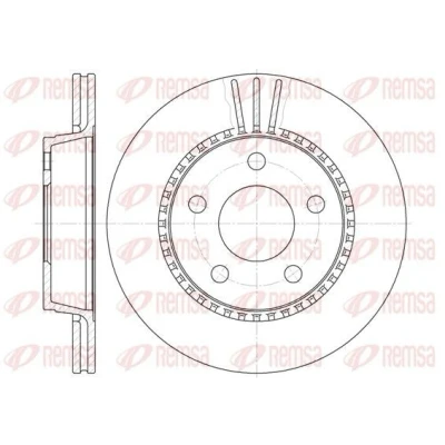 Bild av REMSA 6356.10 Disque de frein Essieu arrière 269, 269 20 5 ventilé AUDI: A8 D2, 100 C4 Avant, 200 C3 Berline