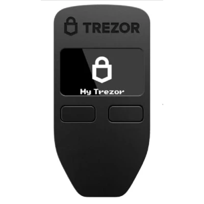 Bild av Trezor One Cryptocurrency Hardware Wallet The Most Trusted Cold Storage för Bitcoin, Ethereum, ERC20 och mycket mer (svart)