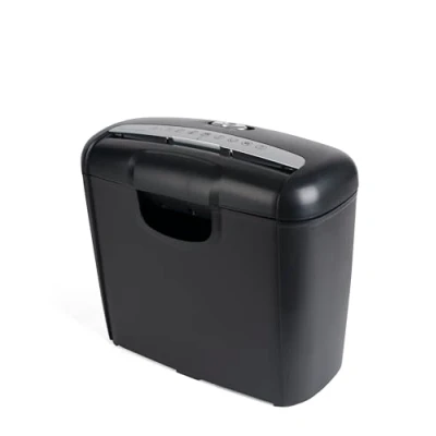 Bild av Pavo Premium dokumentförstörare upp till 6 ark, randskärning, kreditkortsdokumentförstörare inklusive papperskorg, 10 L, svart, 8038770