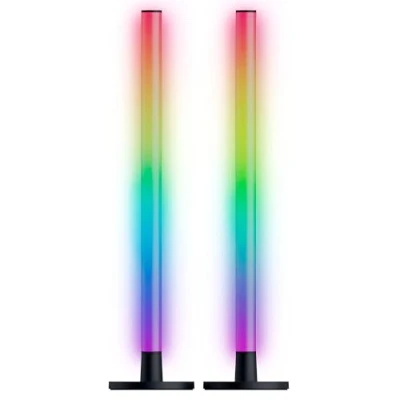 Bild av Razer Aether Standing Light Bars RGB LED ljusramper för spelare med USB C anslutning (40 cm x 3,2 cm, Chroma RGB, kompatibel Matter, Google och Alexa, anpassningsbar) Svart