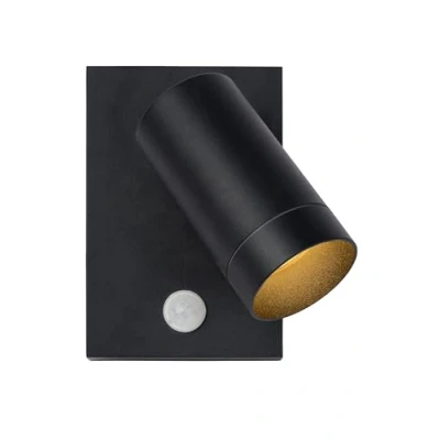 Bild av Lucide Utomhus väggspotlight Taylor Sensor, 1 ljus svart