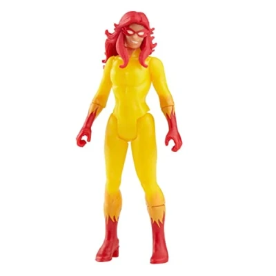 Bild av Marvel Hasbro Legends Series Retro 375 Collection, Marvel&#039;s Firestar 9,5 cm ledad figur, leksak för barn, från 4 år, F3822