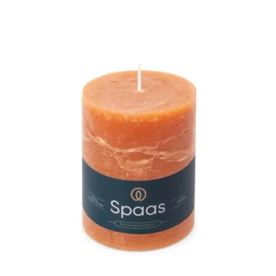 Bild av Spaas rustikt blockljus 80/110 mm 65 timmar orange