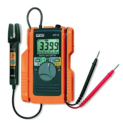 Bild av HT instrument digital multimeter med gaffelströmstång 60A AC/DC, HT12