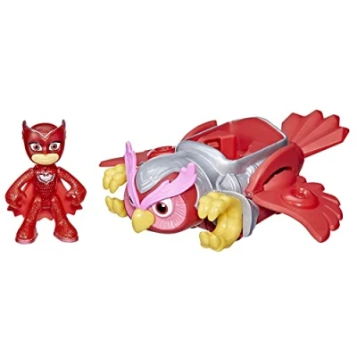 Bild av PJ Masks Animal Power, Gluglu Pyjamas Destrier Deluxe, förskoleleksak med figur, från 3 år, F5342, flerfärgad
