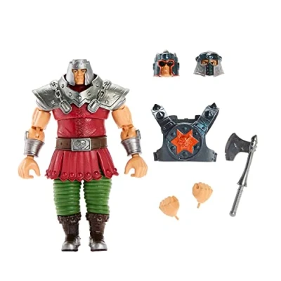 Bild av Masters of the Universe Masterverse actionfigur New Eternia Deluxe Ram Man, 7 tums skala, 30 artiticulations, Battle Accessories, HLB57
