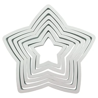 Bild av PME Star Cutters, set med 6, vit, 11,8 x 1 cm