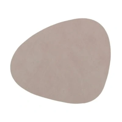 Bild av LIND DNA Coaster Nupo Leather Light Grey 13 x 11 cm