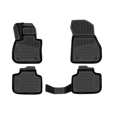 Bild av Element perfekt passform premium 3D gummimattor golvmattor designade för BMW X1, Mk2 (F48), 20152022, 4 delar.