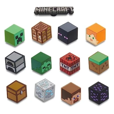 Bild av Crocs Jibbitz Minecraft 13 pack skoberlocker, mång, En Storlek