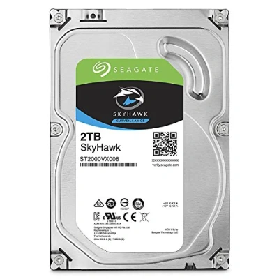 Bild av Seagate Skyhawk Surveillance HDD ST2000VX008 2 TB Intern 3,5&quot; SATA 6Gb/s 5900 RPM Buffert: 64 MB