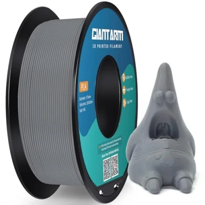 Bild av PLA filament 1,75 mm, GIANTARM klassisk 3D skrivarfilament, 1 kg spole (grå)