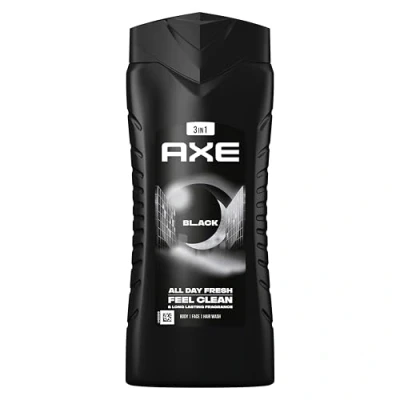 Bild av AXE 3 i 1 duschgel &amp; schampo svart XL bodywash och för kropp, ansikte hår 4 stycken