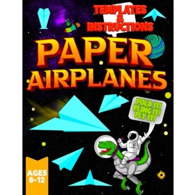 Bild av Paper Airplanes: For Kids (Ages 8 12) Ready to Fold and Fly Airplane Kit with Instructions Templates.
