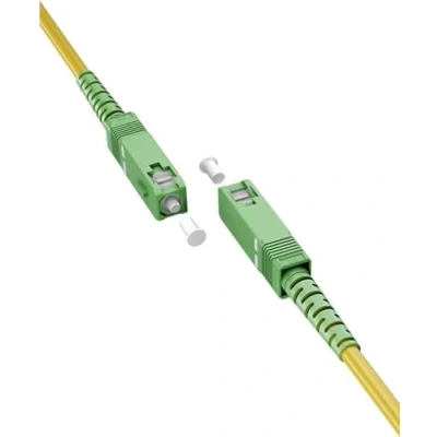 Bild av Goobay 59640 Fiberoptisk kabel 3 m SC/APC FTTH OS2 Gul (59640)