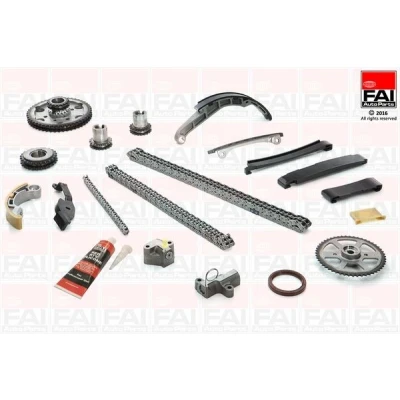Bild av FAI AutoParts TCK41 Jeu de distribution à chaînes avec joints, roues dentées Simplex, duplex, Chaîne rouleaux NISSAN: X Trail