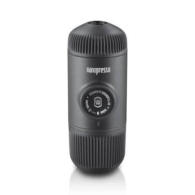 Bild av WACACO Nanopresso Kaffebryggare, Manuell Bärbar Espressomaskiner, 18 Bar Tryck Kaffemaskin, Uppgraderingsversion av Minipresso, Perfekt för Camping, Resor, Grå