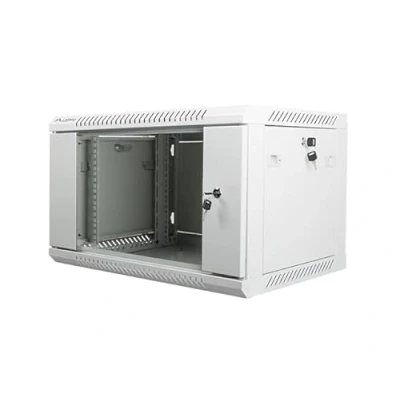 Bild av Lanberg WF01 6404 10S Rack Cabinet 19&quot; Wall Mount 4U 600x450 (Flat Pack) V2 Grey RAL7035