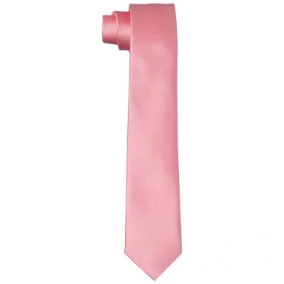 Bild av DonDon slipsar för män handgjorda sidenlook 6 cm Rosa