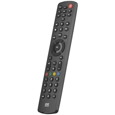 Bild av One For All Contour 8 URC 1280 Universalfjärrkontroll Fungerar med Enheter (TV Freeview, Blu ray Media streamer, IR Game and Audio) Lärandefunktion Svart