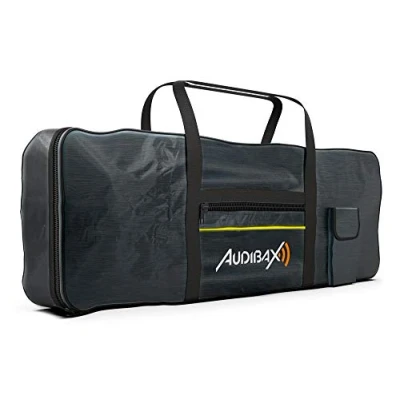 Bild av Audibax Onyx Bag 61 tangentbords och pianonfodral väska med två starka bekväma handtag vadderad ryggsäck för ett digitalt tangentbord eller piano fodral tillverkat av polyester