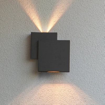 Bild av LUTEC LED utomhusvägglampa Rialto, up/downlight, IP44