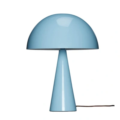 Bild av Hübsch Mush Mini bordslampa, ljusblå, järn, E14