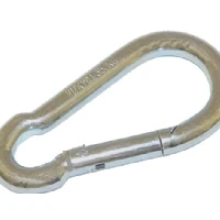 Bild av Dresselhaus 4026303715591, Rak grind, Ej låsande karbinhake, Bulb/HMS, Rostfritt stål, Zink, 80 mm