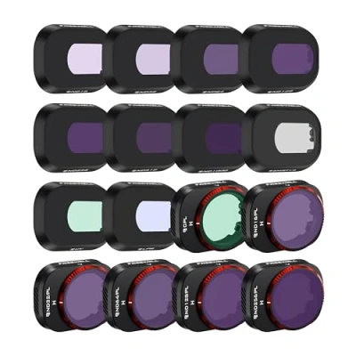 Bild av FREEWELL 16 pack Mega ND, ND/PL, CPL, UV, snödimma 1/4, ljusföroreningsfilter kompatibla med Mini 4 Pro