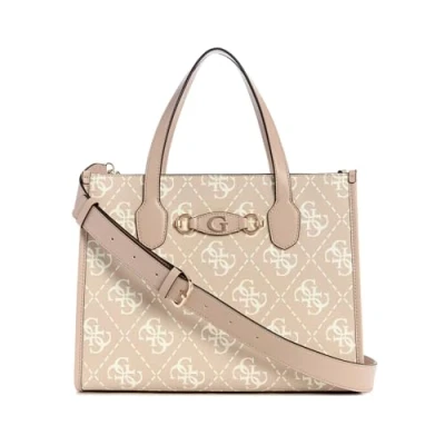 Bild av Guess IZZY COMP TOTE Handväska, Storlek: One Size, Sand logo