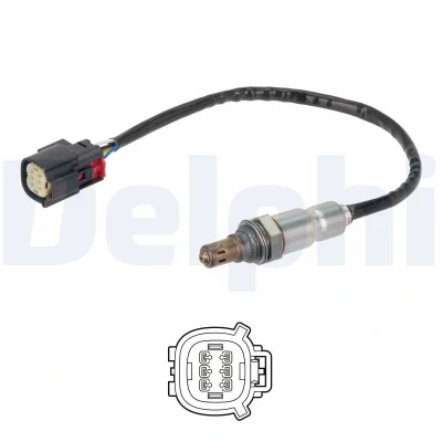 Bild av DELPHI ES21414 12B1 Sonde lambda à large bande, chauffé FORD: FOCUS 3, C Max 2, KUGA 2