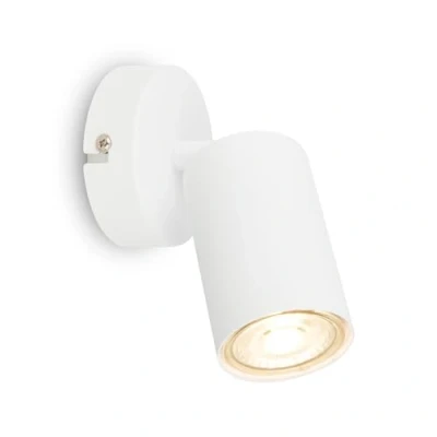 Bild av BRILONER Väggbelysning Inn schwenkbar, GU10 Fassung, max 9 W, Lesellampa, Wohnzimmerlampa, Vägglampa, kök, Flurlampa, Schlafzimmer, Väggluftning, 8 x 15,5 cm, Weiß