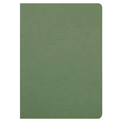 Bild av Clairefontaine 733063C häfte (DIN A4, 21 x 29,7 cm, bunden åldersväska linjerad med kant, 48 ark) 1 st grön