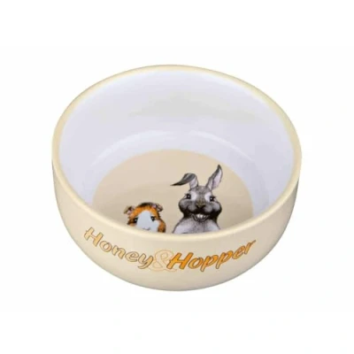 Bild av Trixie Honey &amp; Hopper Ceramic Bowl 250 ml/ø 11 cm assorted colours