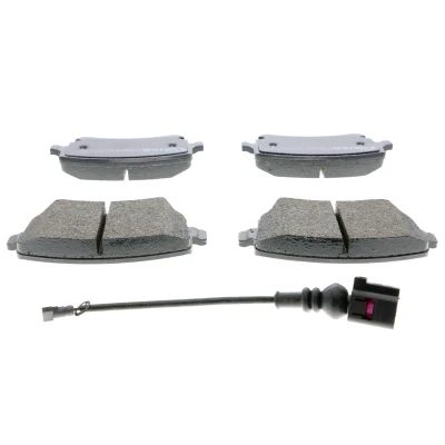Bild av VAICO V10 8176 Jeu de plaquettes frein Q+, Première Monte Essieu arrière contact signal d&#039;usure inclus VOLKSWAGEN: Transporter 5, 6