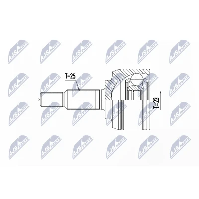 Bild av Drivknut, Framaxel, framaxel höger, vänster, renault, 3910009002R, 7711497435, 8200724499, 8200725499, 8200725500, 8201353624