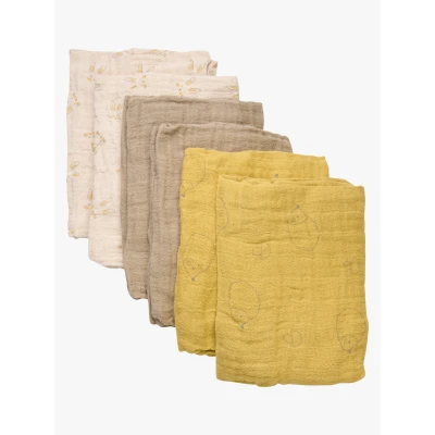 Bild av Pippi Muslinfiltar 6 Pack, Rattan