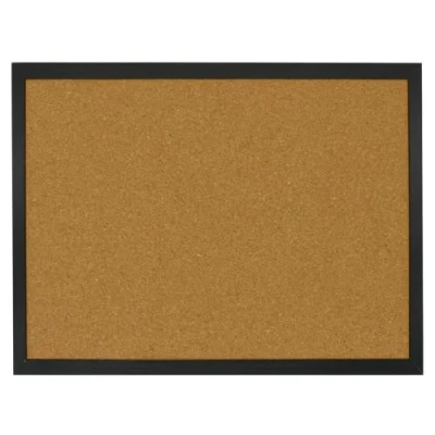 Bild av OWLKELA 40 x 30 1,4 cm anslagstavla med svart träram, av kork, memobräda fästmaterial och tryckpennor ingår, träram