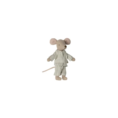 Bild av Maileg Big brother mouse in matchbox Plyschleksak Grå H:13 cm