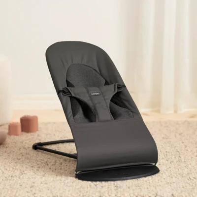 Bild av BabyBjörn Balance Soft Babysitter Vävd/Jersey, Mörkgrå