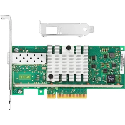 Bild av Elfcam® 10 Gb SFP+ Ethernet kort med Intel X520 DA1 82599EN Chip, PCI Express x8 LAN adapter, NIC för Windows Server, Win7/8/10, Linux, 1x 10G Port